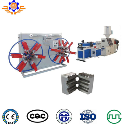 Plastic Corrugated Pipe Making Machine 60Kg/H HDPE Conduit Making Line