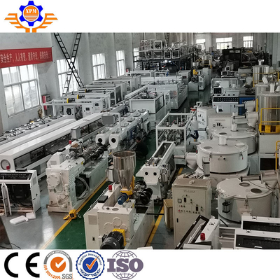 80KW 80-150MM Plastic PVC Pipe Extrusion Line Pipe Production Machine 18m