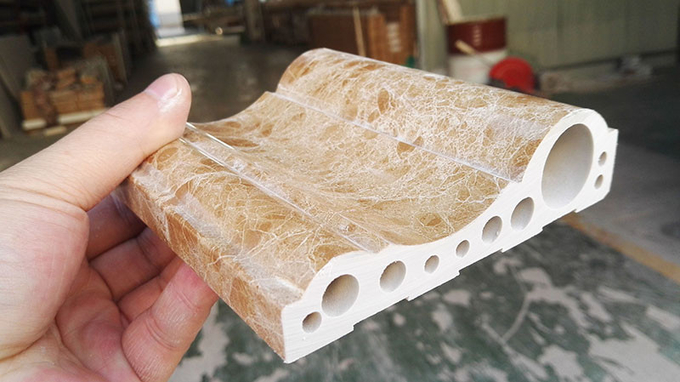 Mármore artificial do PVC do parafuso gêmeo que faz a pedra da máquina a linha de produção plástica GV da folha 1